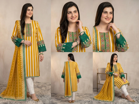 Printed Lawn 3-Piece Suit