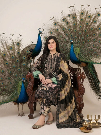 Printed 3-Piece Lawn Suit
