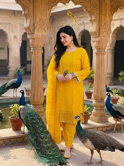 Embroidered Lawn 3-Piece Suit