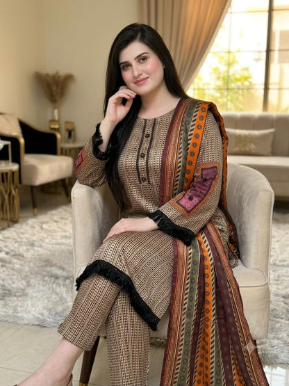 Stylish Stitched 3-Piece Lawn Suit