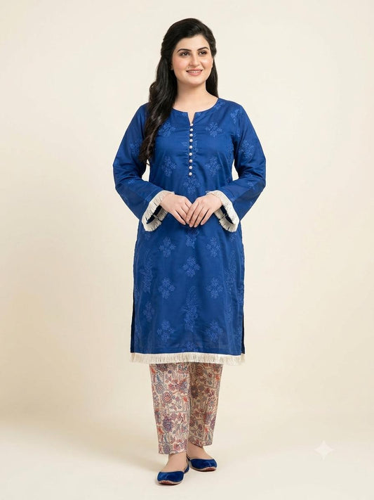 Embroidered 2-Piece Lawn Suit