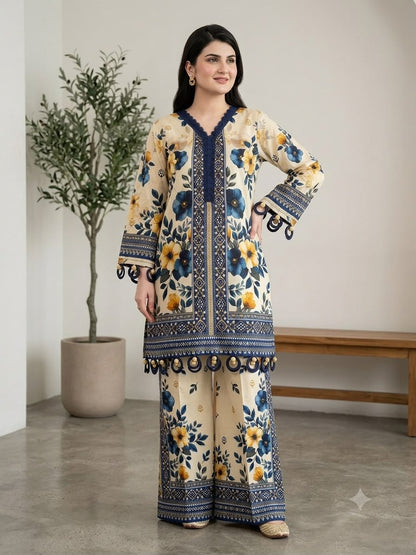 Heritage Studio – 3-Piece Printed Lawn Suit
